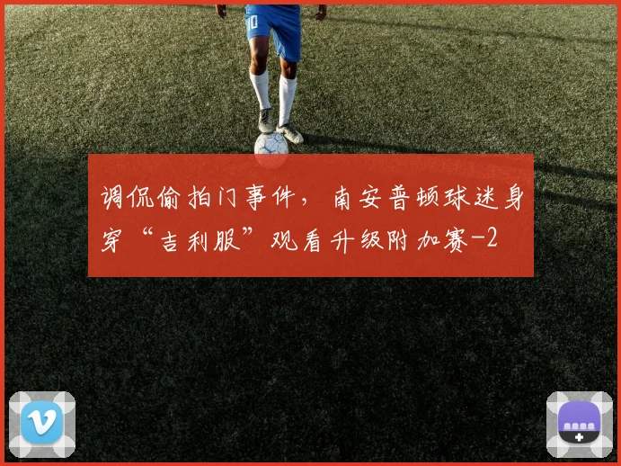 调侃偷拍门事件，南安普顿球迷身穿“吉利服”观看升级附加赛