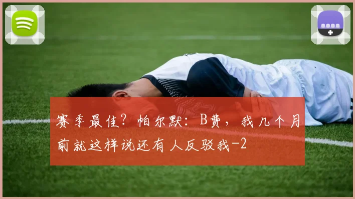 赛季最佳？帕尔默：B费，我几个月前就这样说还有人反驳我